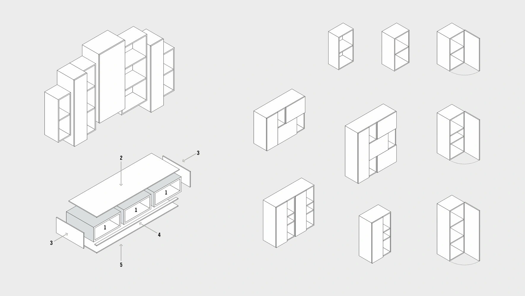 Darstellung verschiedener Konfigurationen