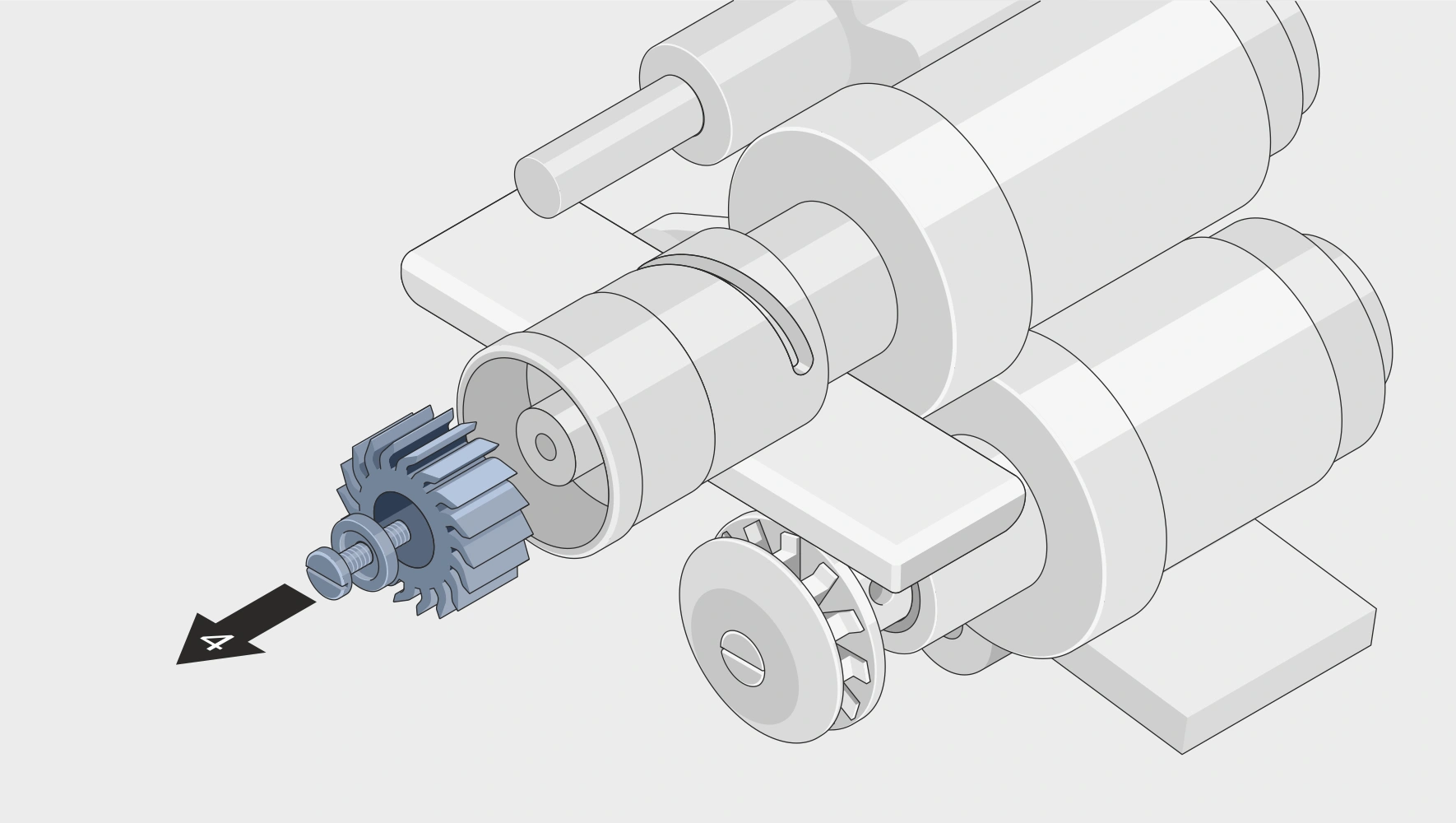 Darstellung eines Werkzeugwechsels